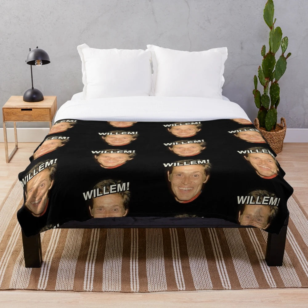 Plush Blanket featuring the image of acclaimed actor Willem Dafoe
