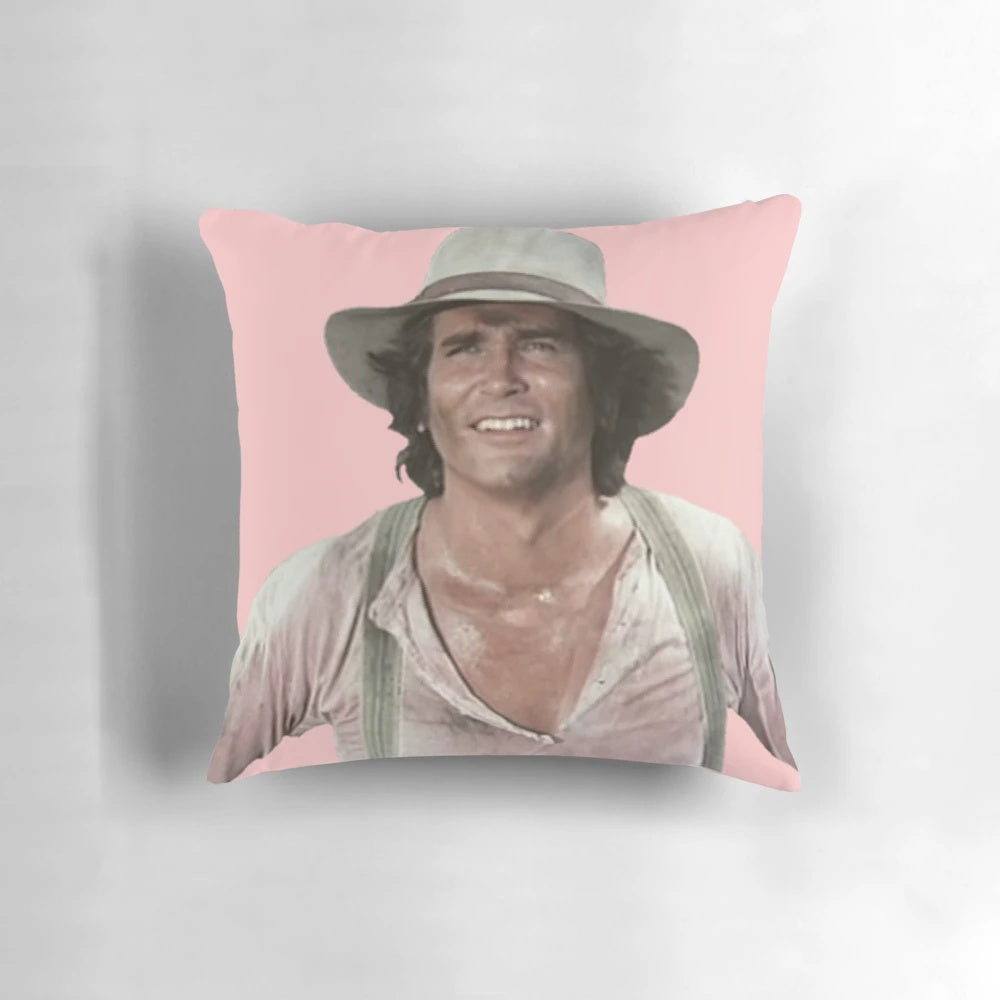 Charles Ingalls Pillow - Honoring the Beloved Father of the Ingalls Family from Little House on the Prairie