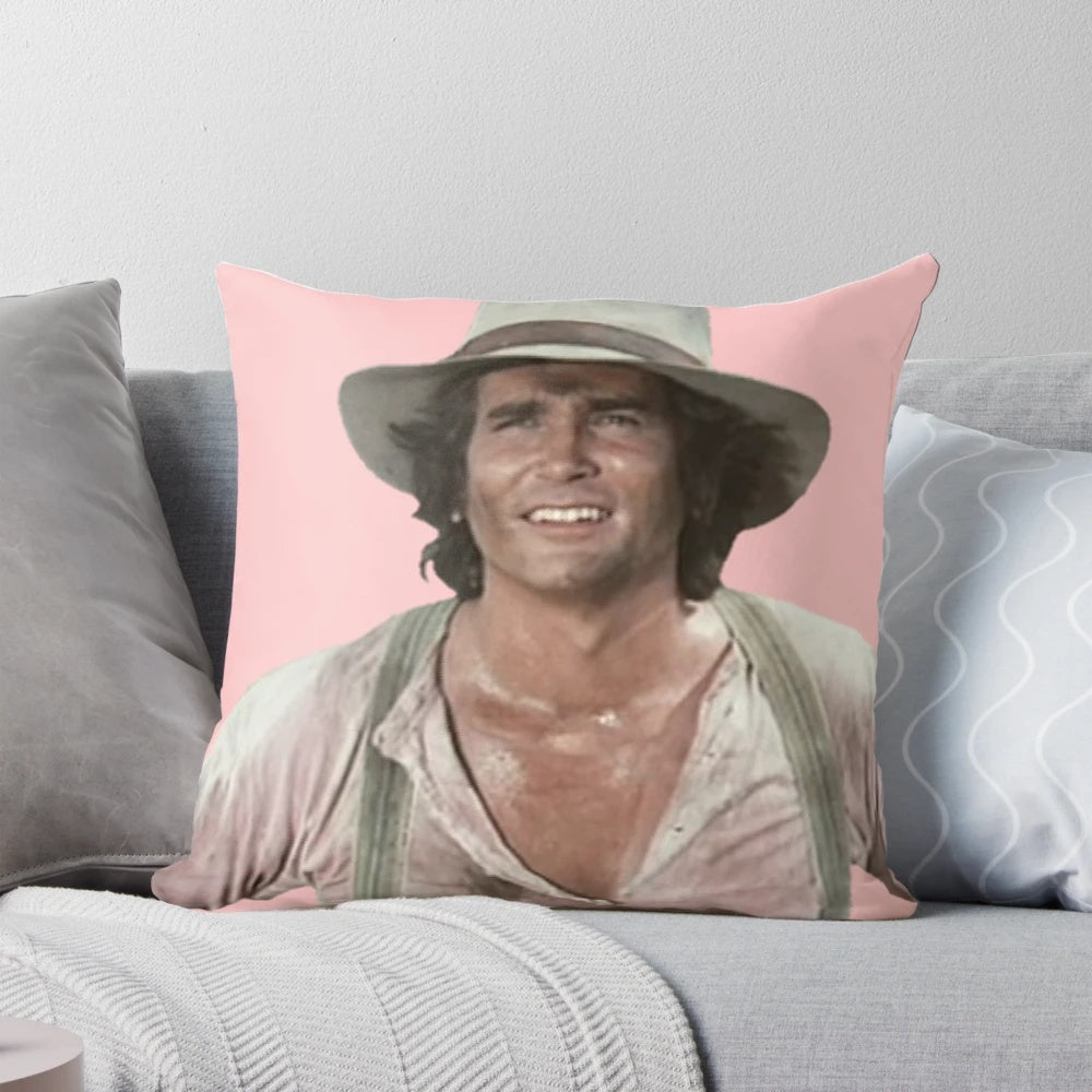 Charles Ingalls Pillow - Honoring the Beloved Father of the Ingalls Family from Little House on the Prairie