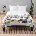 Jersey Shore Collage Plush Blanket