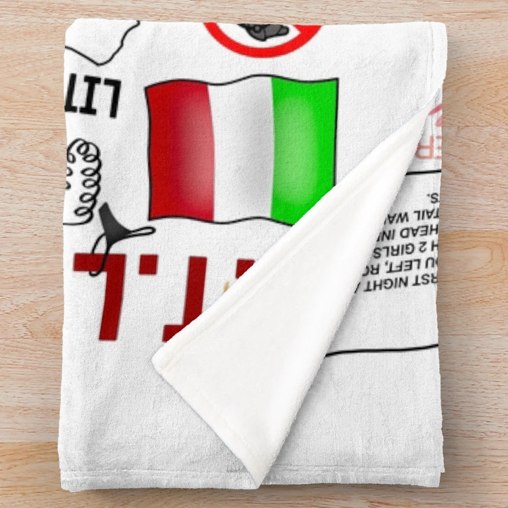 Jersey Shore Collage Plush Blanket
