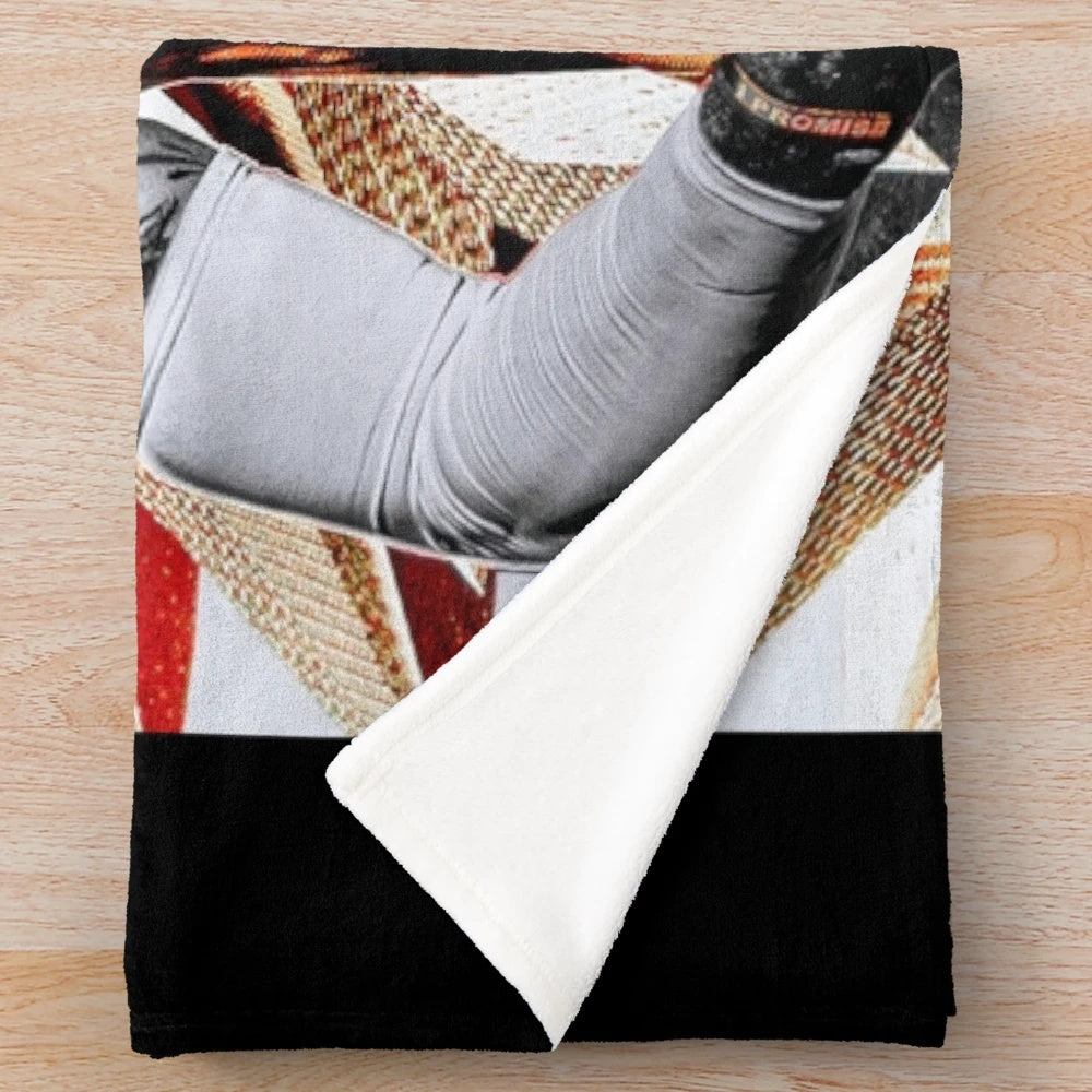 The King James 23 Plush Blanket featuring Lebron James inspired basketball-themed design