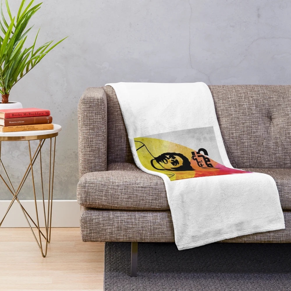 Plush blanket featuring the image of renowned Egyptian actor Adel Emam