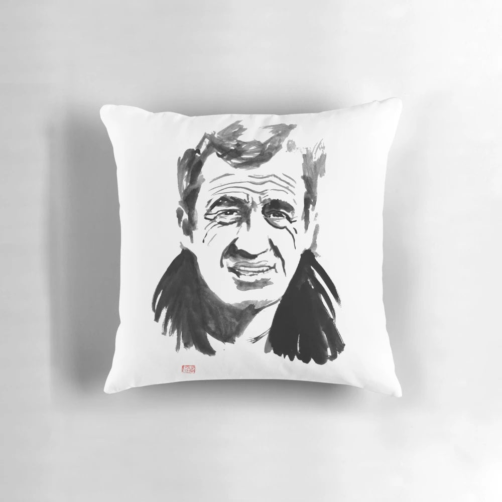 Jean Paul Belmondo Pillow - Celebrate the Legendary French Actor