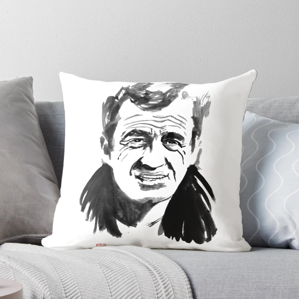 Jean Paul Belmondo Pillow - Celebrate the Legendary French Actor