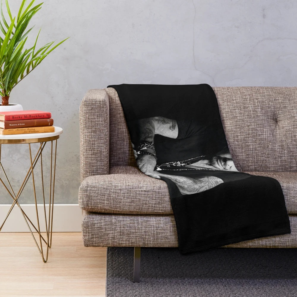 Johnny Hallyday Plush Blanket - Celebrate the French Music Legend