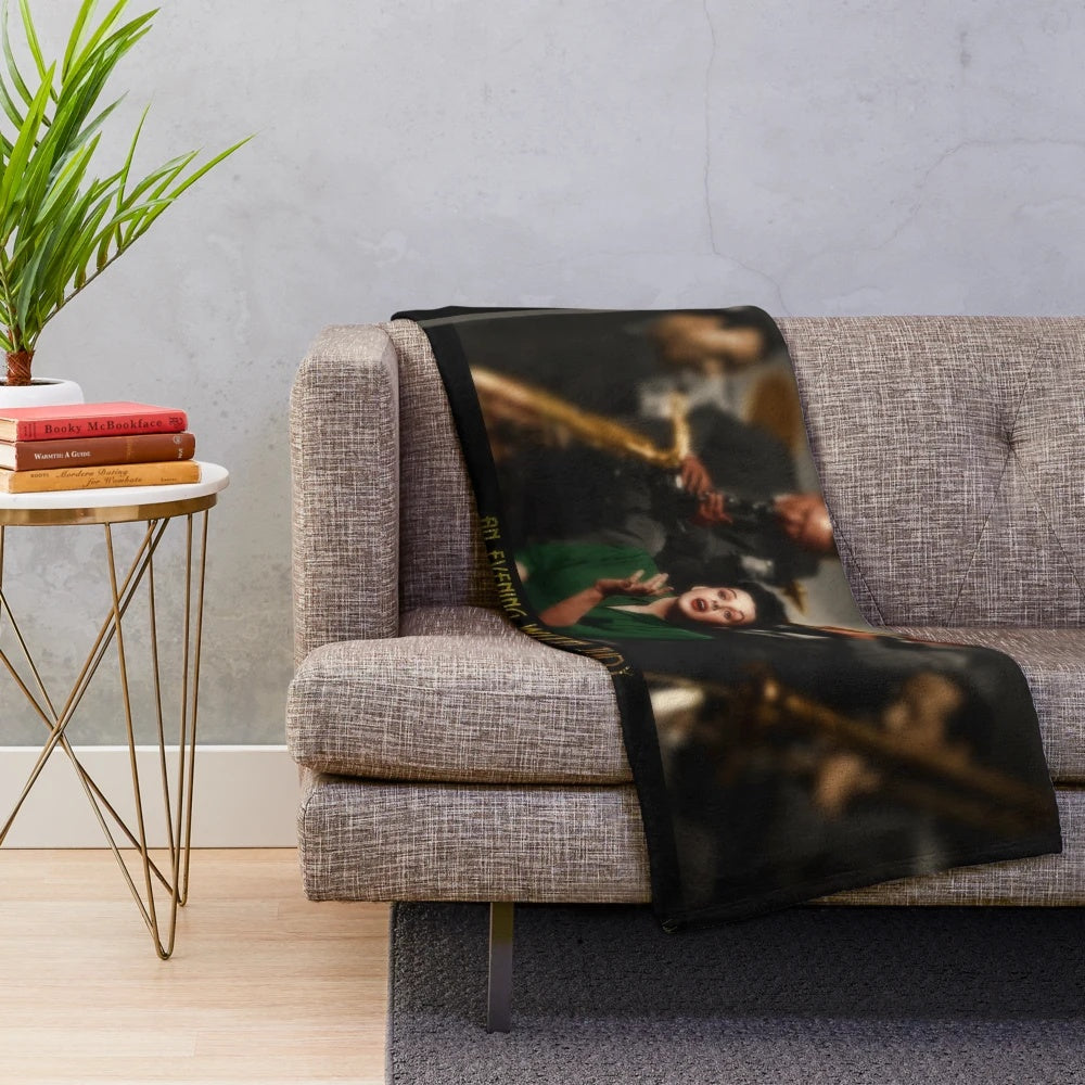 Cozy Judy Garland plush blanket featuring the Hollywood icon