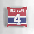 Jean Beliveau Pillow - Commemorating the Montreal Canadiens Hockey Icon