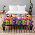Plush blanket featuring the iconic portrait of Ruth Bader Ginsburg