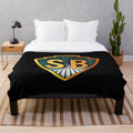 Shaw Brothers Cinema Plush Blanket featuring the iconic logo