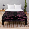 Tim Curry Plush Blanket with Iconic Theater and Movie Scenes