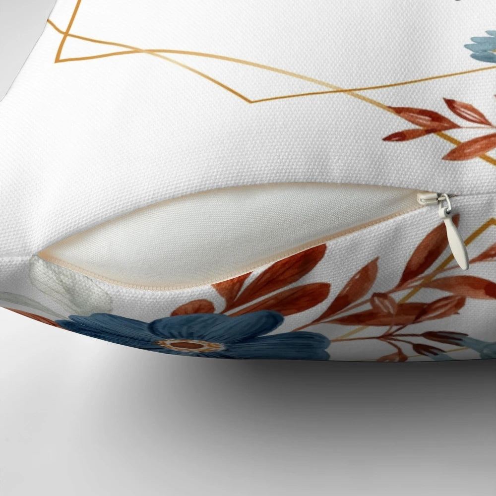 Floral pillow with the text "The Life Of A Pioneer" on it