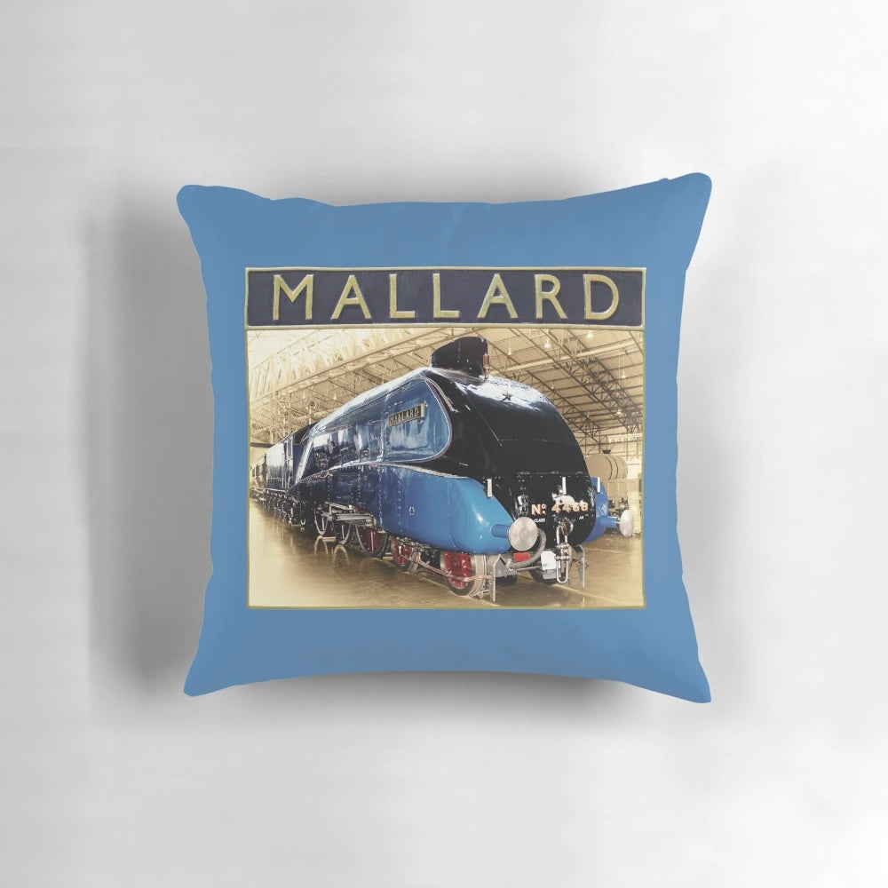 LNER A4 Mallard and Nameplate Pillow - Commemorative Cushion for Railway Enthusiasts