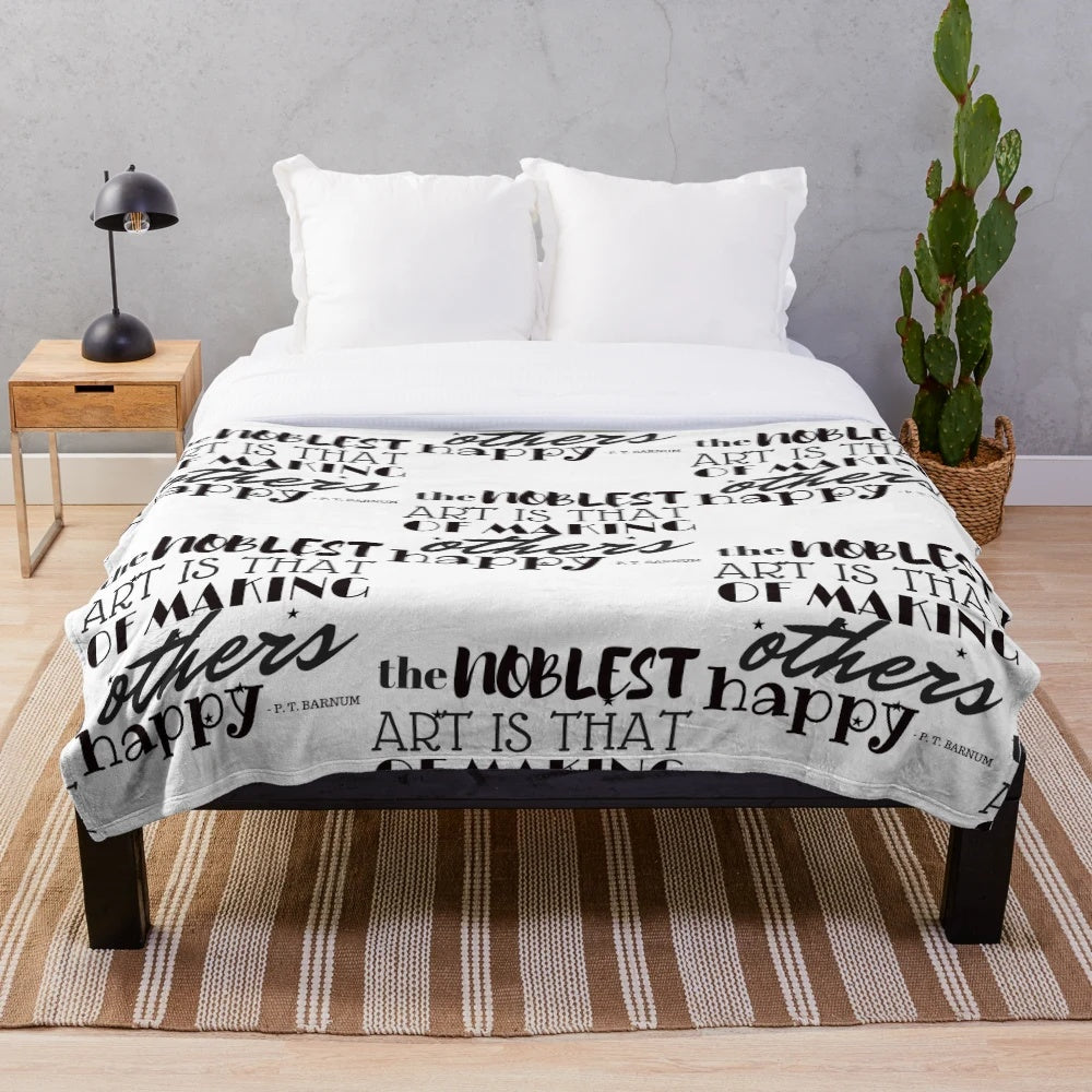 The Noblest Art Plush Blanket featuring The Greatest Showman characters