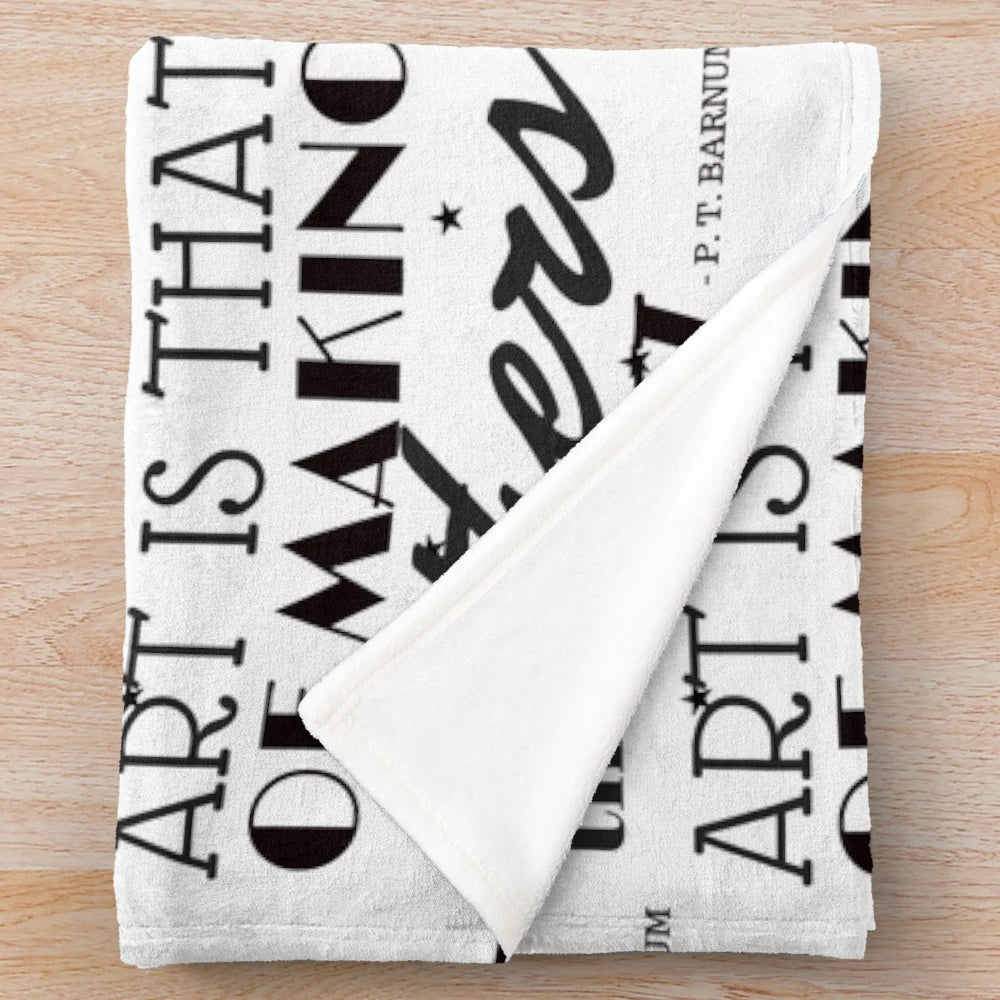 The Noblest Art Plush Blanket featuring The Greatest Showman characters