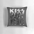 Stylish KISS band pillow featuring the iconic KISS logo and design