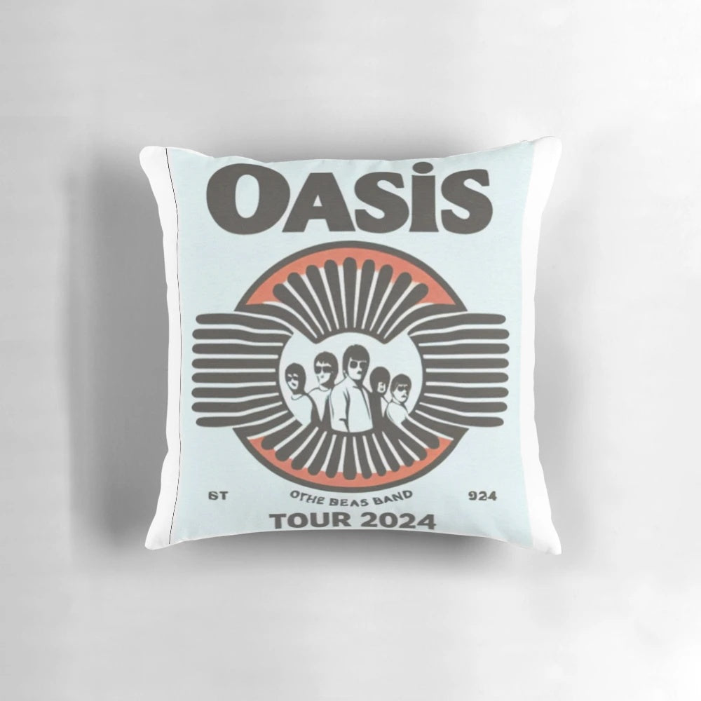 Oasis Tour 2025 Commemorative Pillow - A must-have for devoted Oasis fans