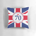 Platinum Jubilee Flag Pillow featuring the Union Jack design
