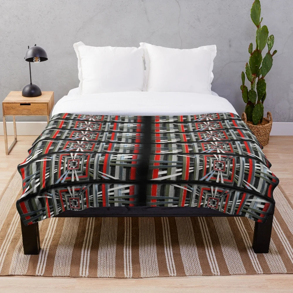 Tesla Model S Plaid-inspired plush blanket