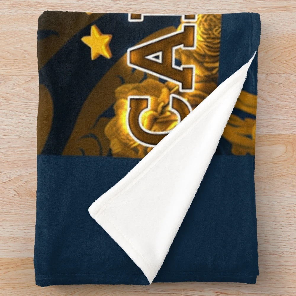 Plush Blanket Featuring the Triumphant Design of the Tigres de Monterrey UANL Champions