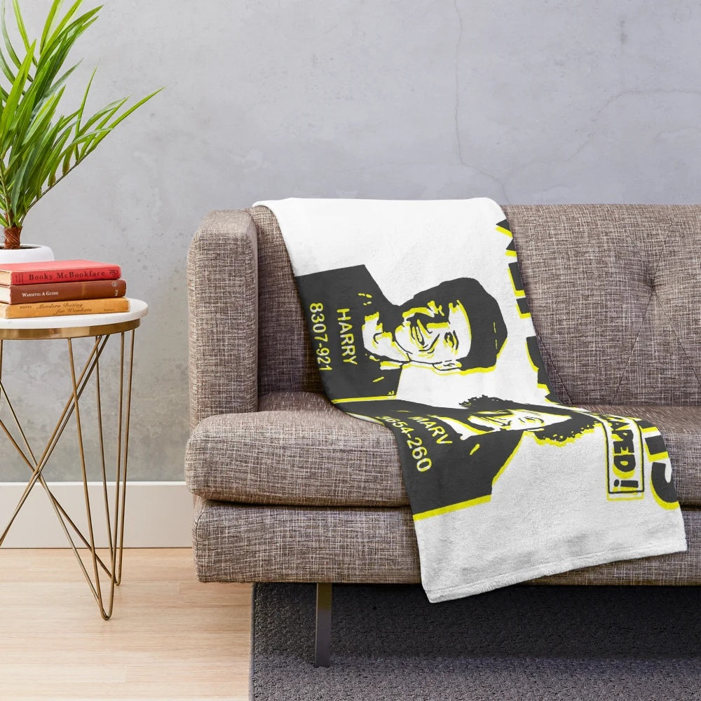 Plush blanket featuring the iconic Wet Bandits from the classic Home Alone movie
