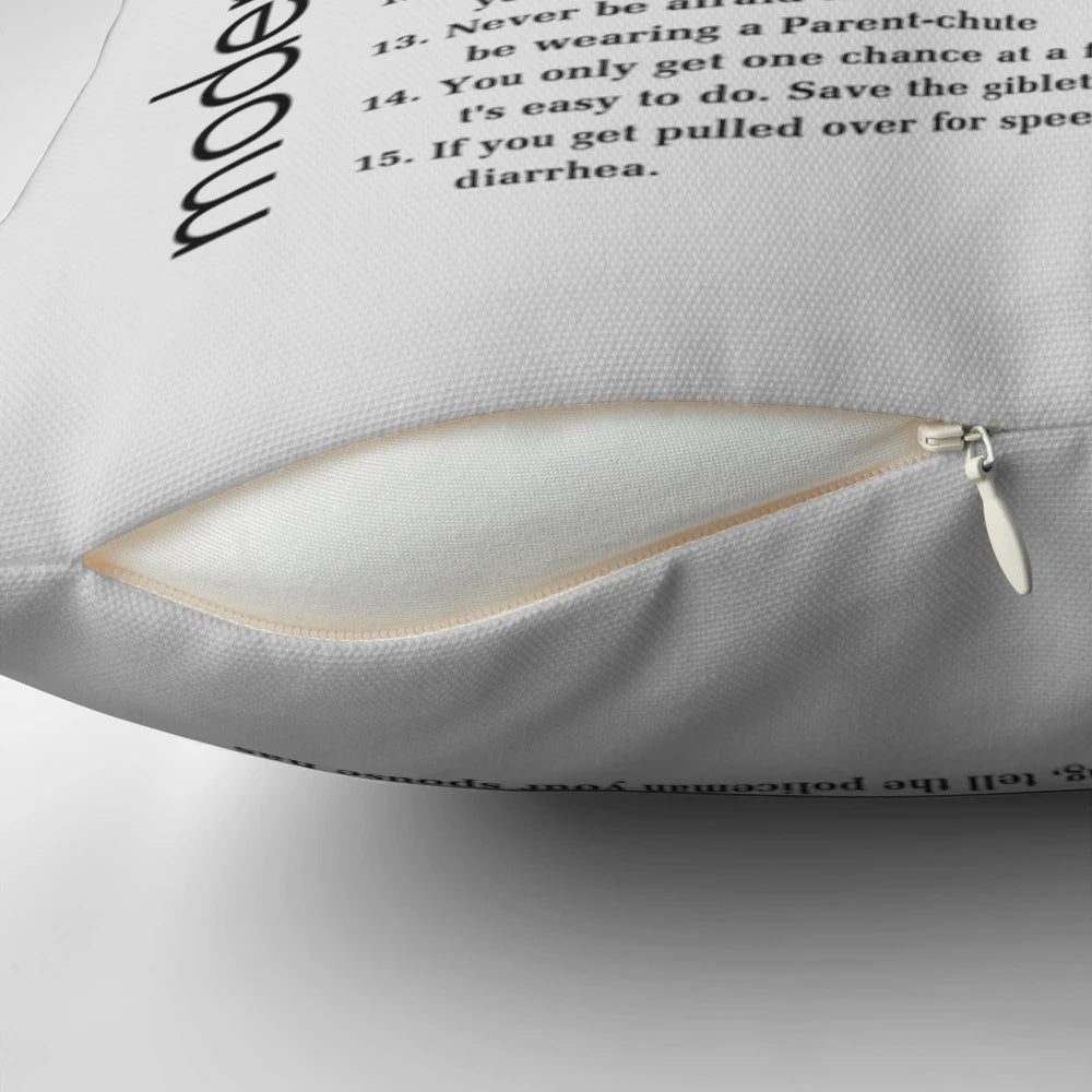 Decorative pillow featuring Phil Dunphy from the hit TV series 'Modern Family