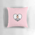 Cozy 'The Daily Show with Trevor Noah' heart-shaped pillow
