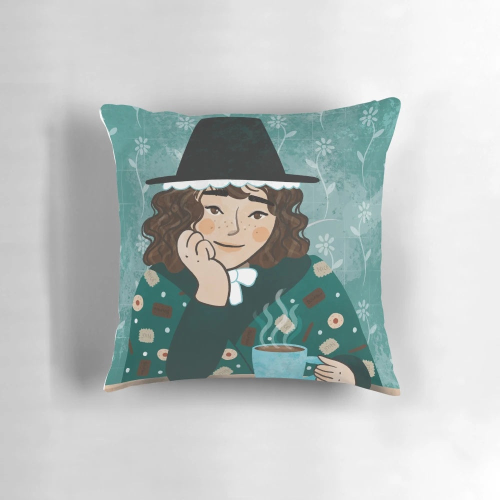 Panad Welsh Lady Cymraeg Pillow
