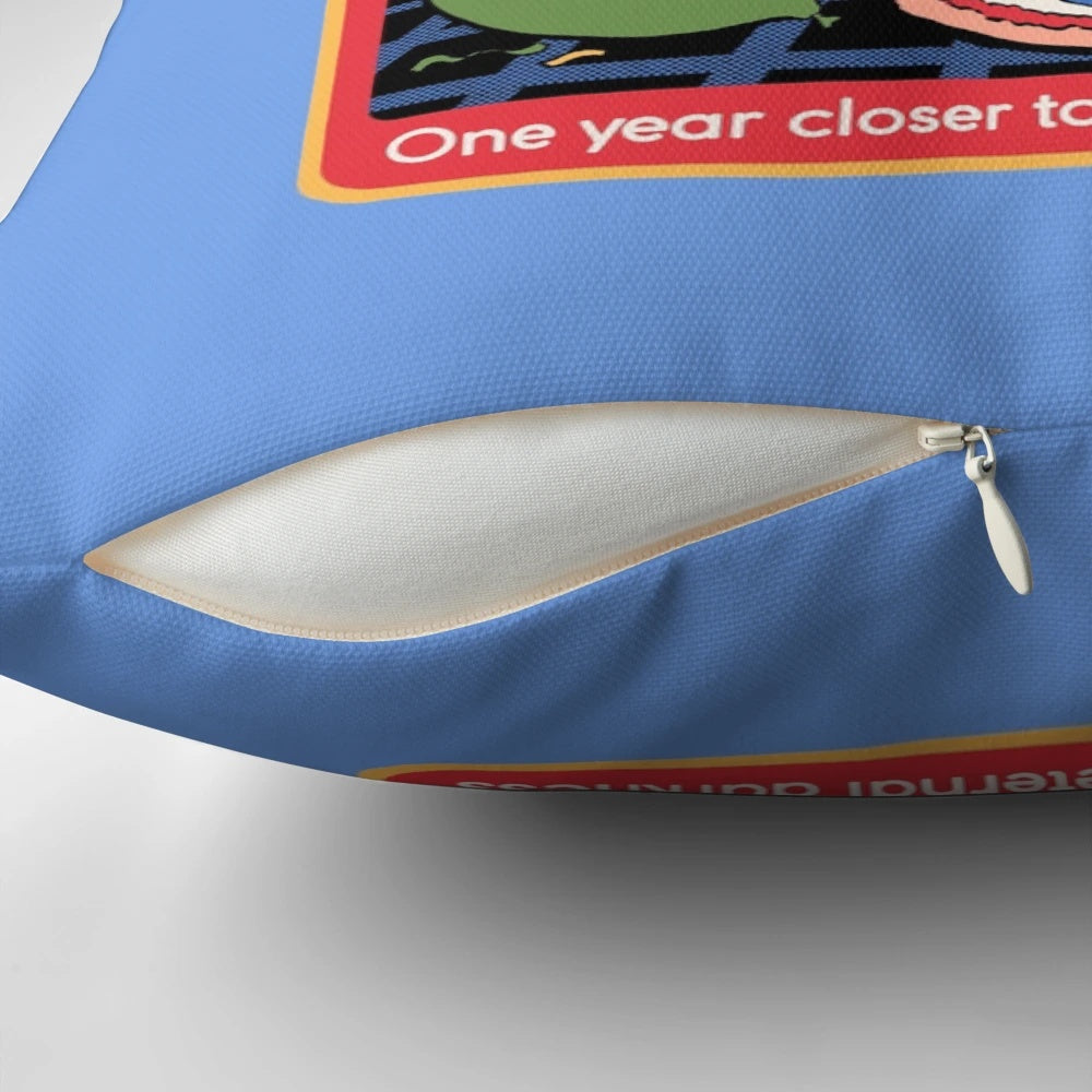 One Year Closer Pillow - Nostalgic Birthday Gift Celebrating Another Year
