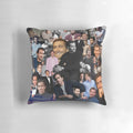 Stylish pillow featuring a collage of actor Jake Gyllenhaal in various roles