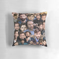 A collage of photos featuring actor David Tennant, showcased on a decorative pillow for home decor.