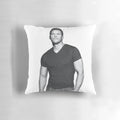 High-quality, plush pillow featuring a photo of actor Chris Pratt