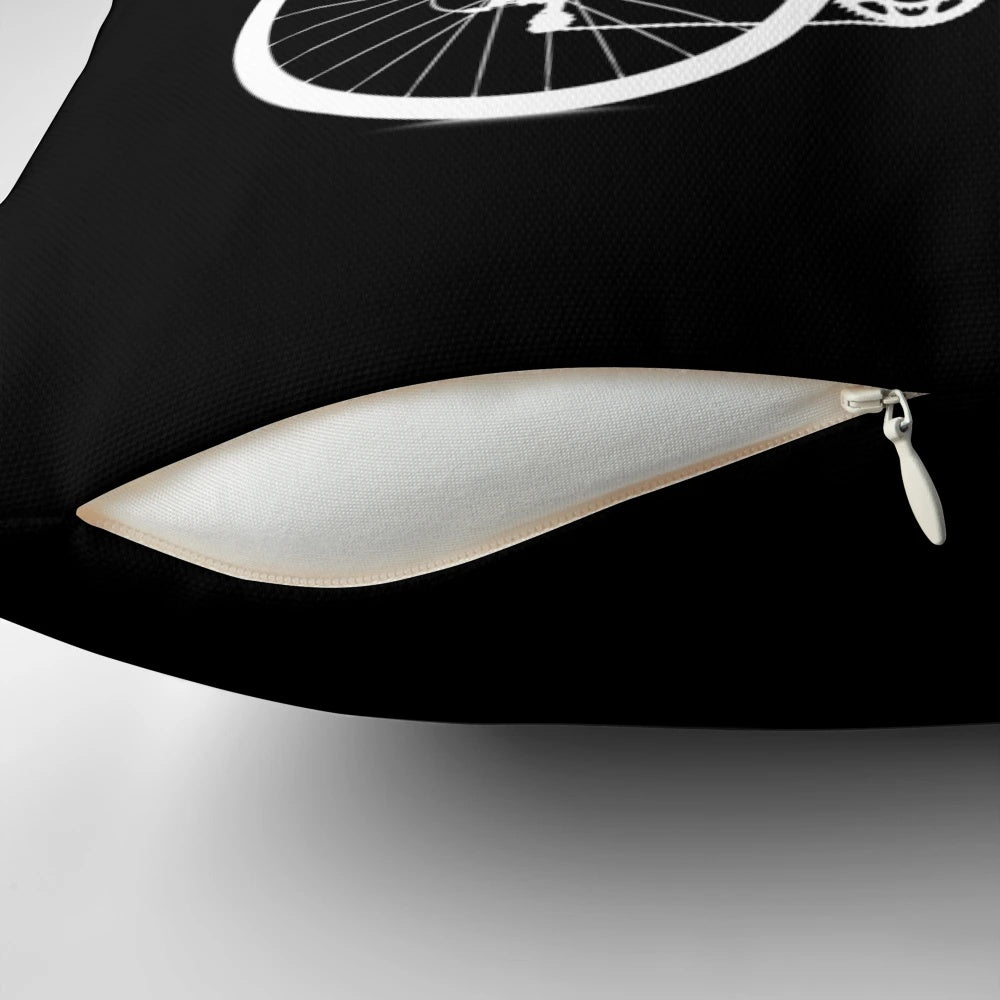 A cozy pillow featuring the text 'I Love My Wife' for bike enthusiasts and their partners