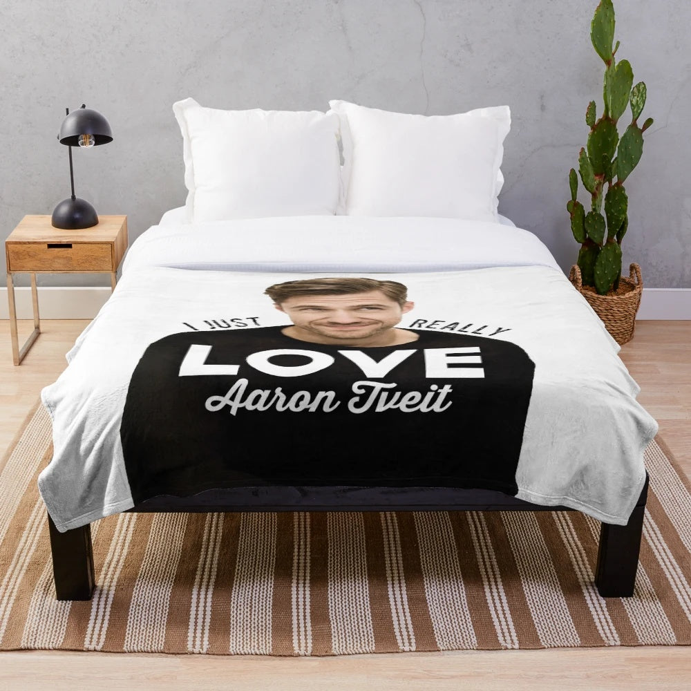 Aaron Tveit Plush Blanket for Musical Theater Fans
