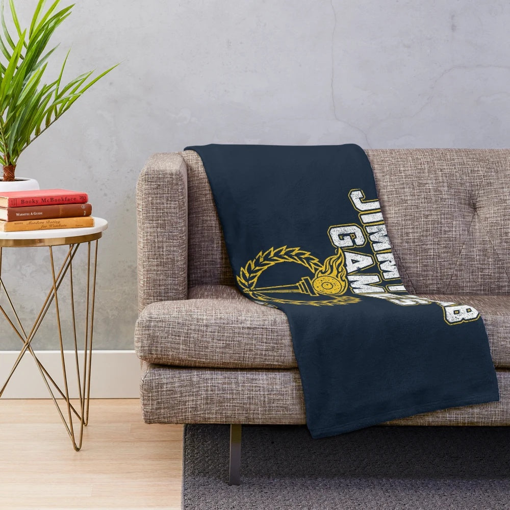 Plush blanket featuring characters from the TV show Brooklyn Nine-Nine