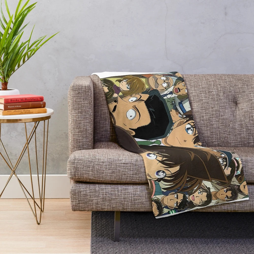 Cozy Detective Conan Anime Plush Blanket
