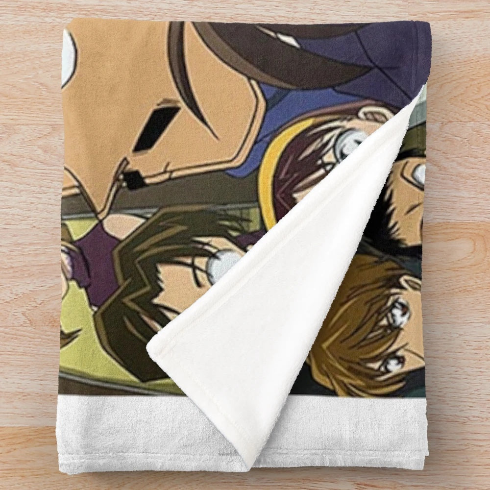 Cozy Detective Conan Anime Plush Blanket