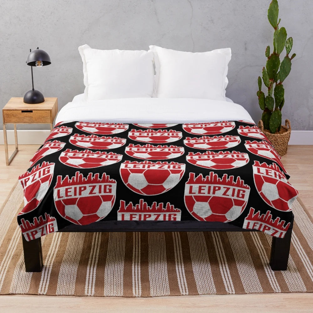 Leipzig Fußball Fussball Fußballverein Plush Blanket