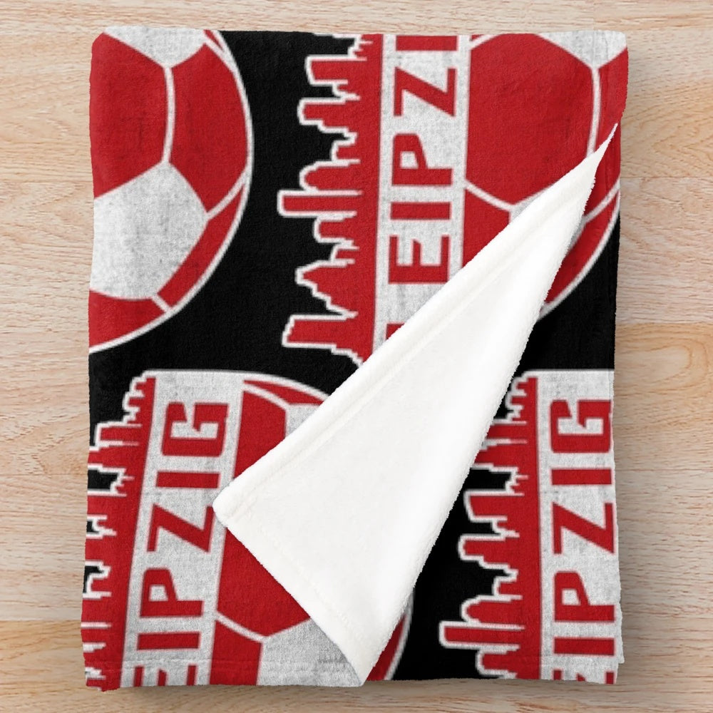 Leipzig Fußball Fussball Fußballverein Plush Blanket