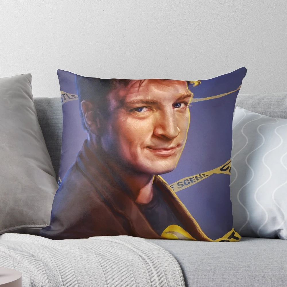 Nathan Fillion Pillow - Soft, Comfortable, and Perfect for Fans of Firefly, Castle, and Dr. Horrible