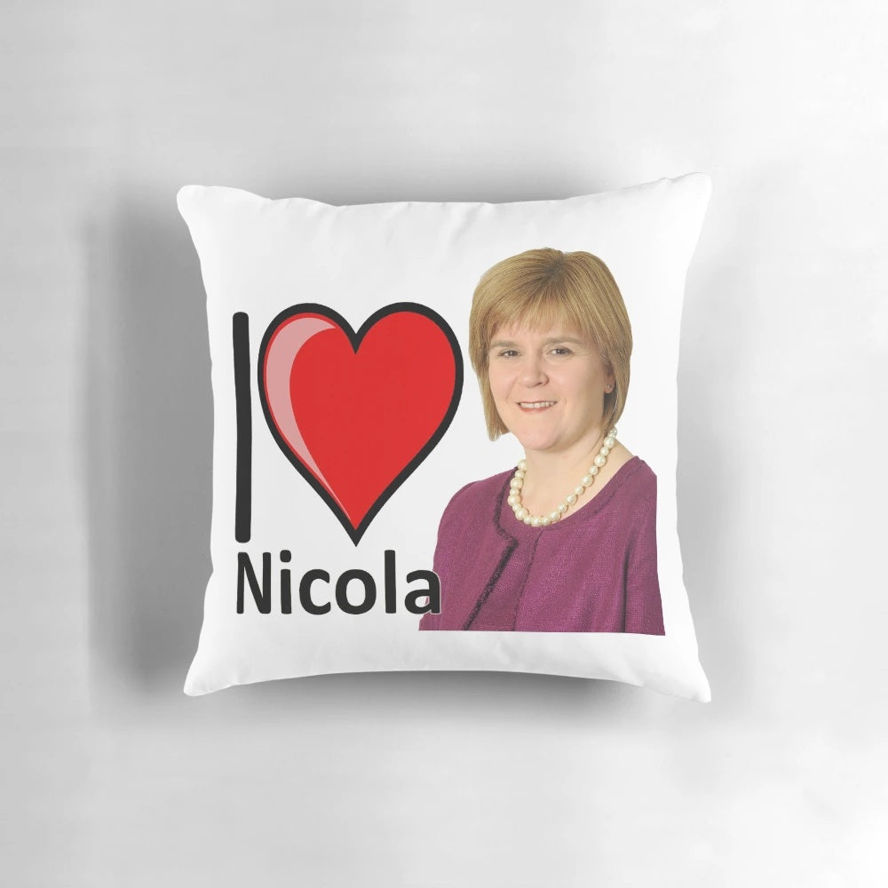 Nicola Sturgeon Pillow - Showcase Your SNP and Scottish Pride