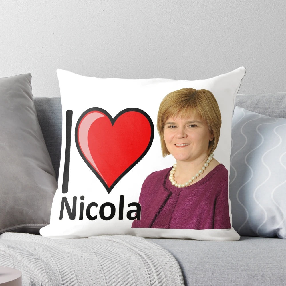 Nicola Sturgeon Pillow - Showcase Your SNP and Scottish Pride