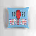Proud Proddy 1690 Pillow featuring the Orange Order flag and symbols