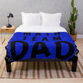 Plush blanket with "Math Team Dad" design