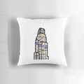 Plush blue and gold Cathedral of Learning pillow from the University of Pittsburgh