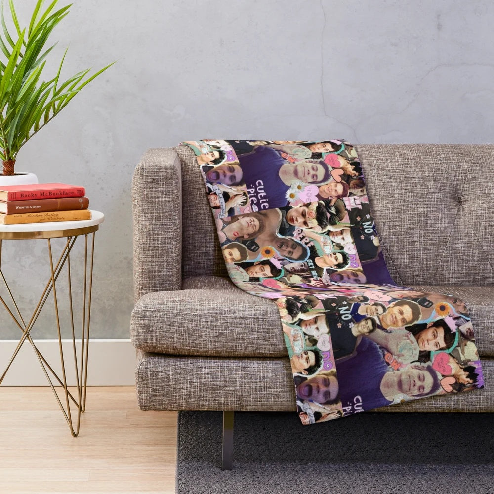 Dylan O'Brien inspired celebrity collage plush blanket