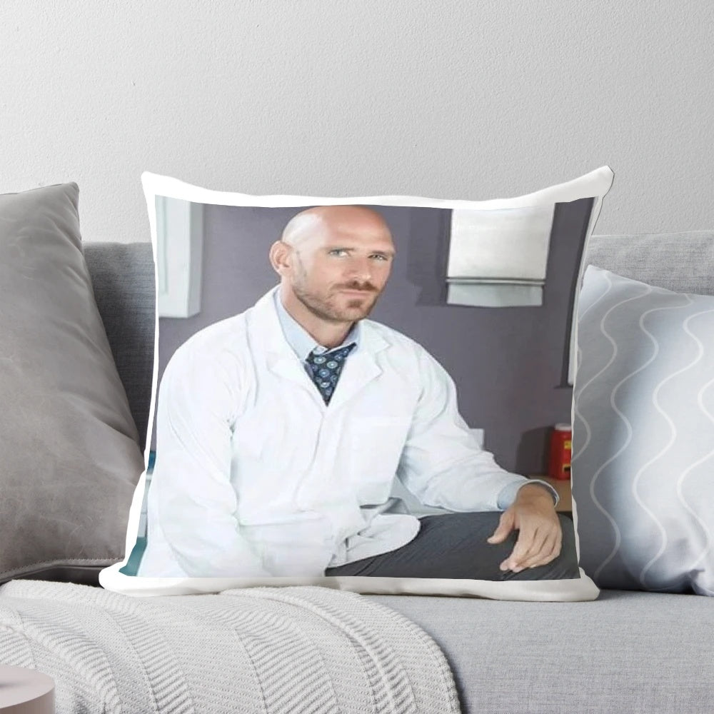 Johnny Sins Doctor Pillow - Soft, high-quality pillow featuring the famous celebrity doctor