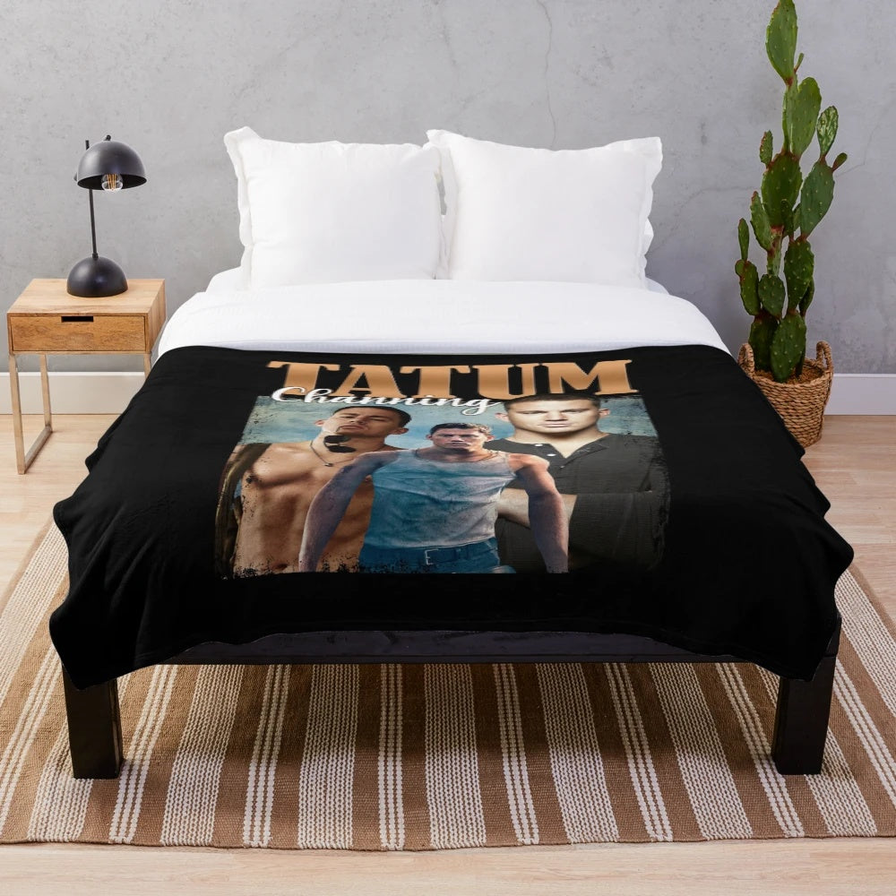 Channing Tatum Plush Blanket for Movie Fans
