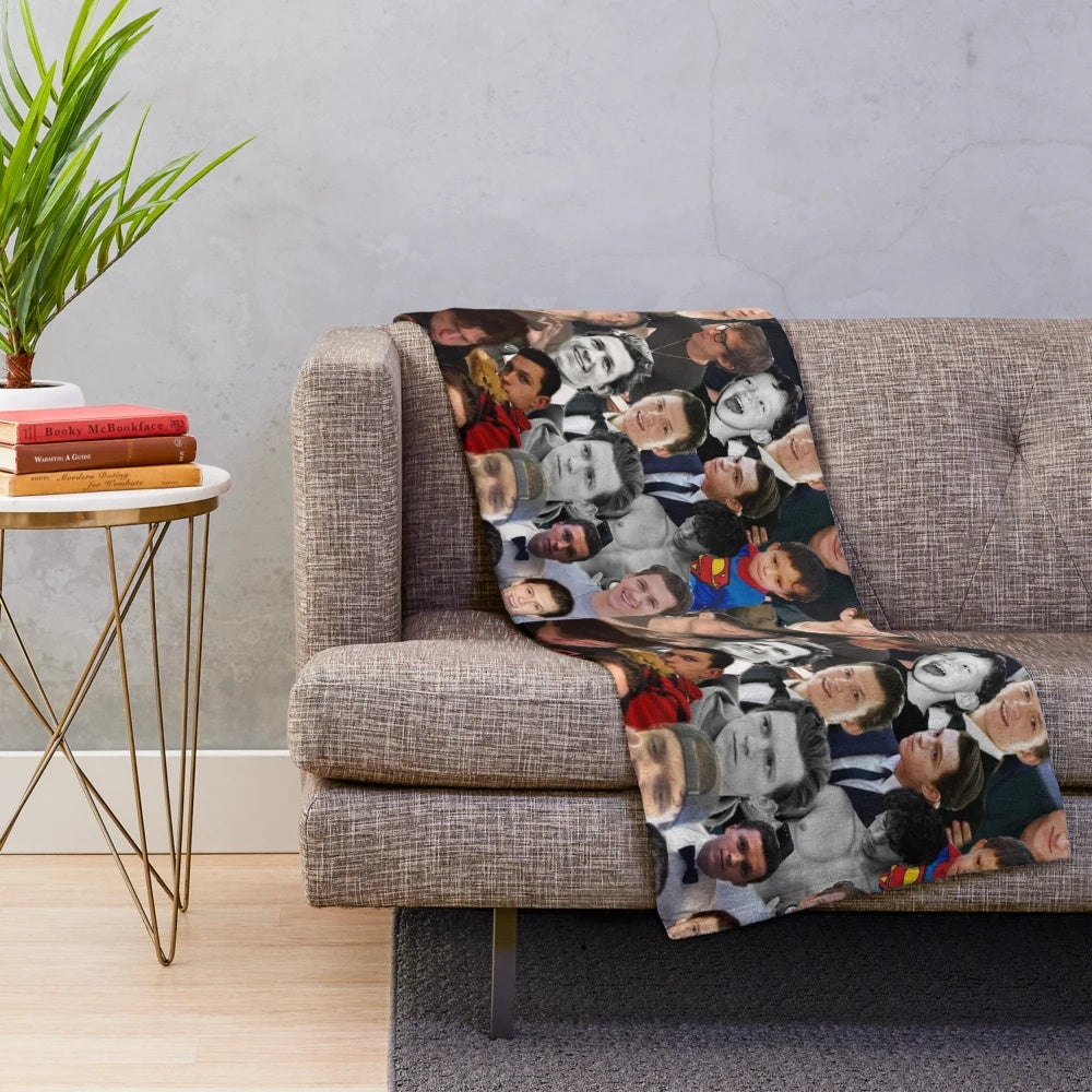 Tom Holland Photo Collage Plush Blanket