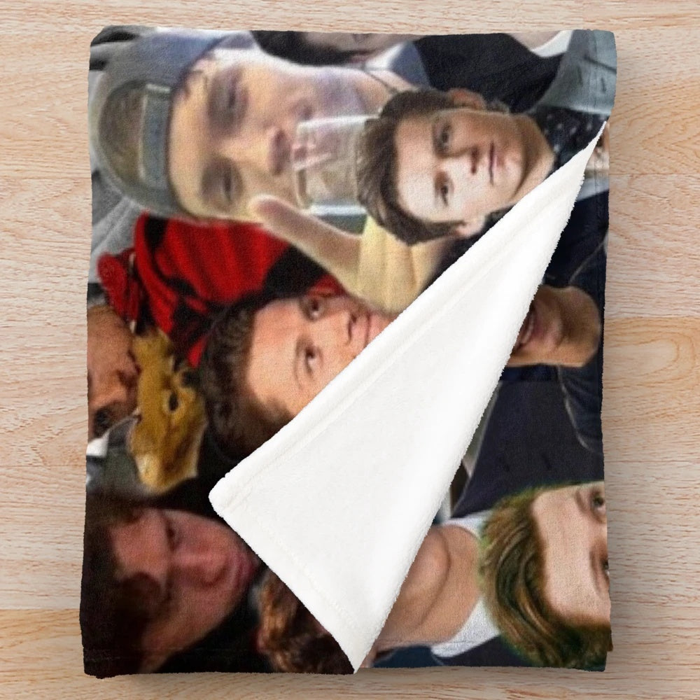Tom Holland Photo Collage Plush Blanket